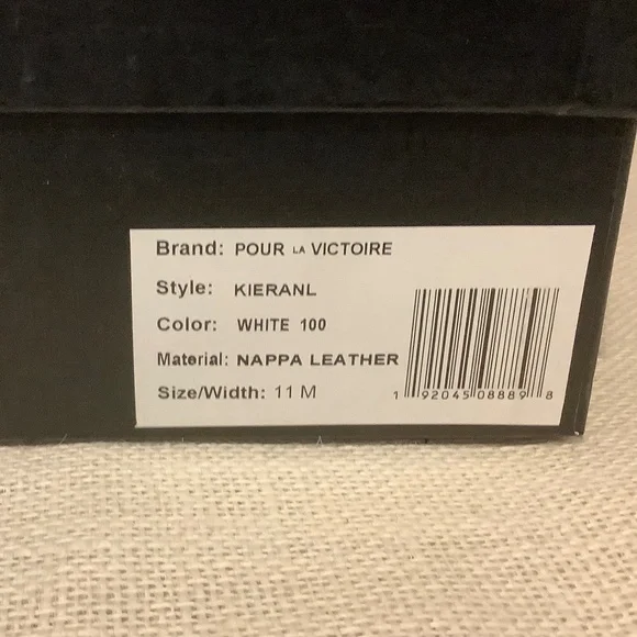 Woman Size 11 Pour La Victoire White Slides with Chrome Ball Heels - Picture 5 of 5